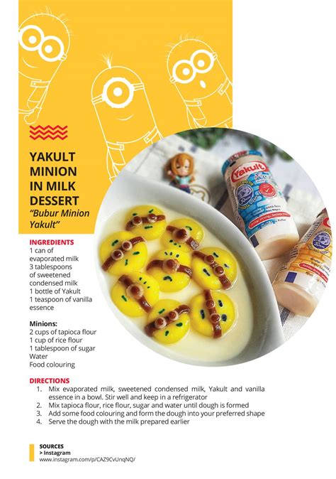 yakult minion  milk dessert yakult malaysia
