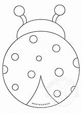 Ladybug sketch template