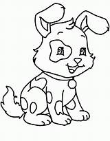 Coloring Pages Dog Small Dogs Cute Popular sketch template