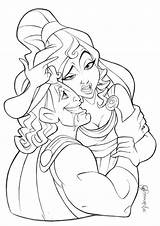 Hercules Megara Meg Andersonmahanski Käy Sivustossa Getcolorings Disneytegninger Esmeralda Herkules Gemt Salvato Matita sketch template