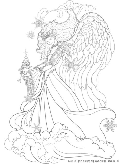 printable angel coloring pages  adults cvb