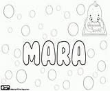 Name Coloring Mara Origins Various Girl Names Pages sketch template