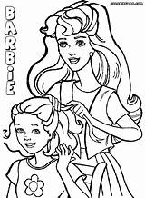 Barbie Coloring Pages Print Clipartmag Cartoon sketch template