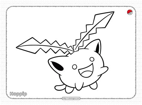 pokemon hoppip  coloring page