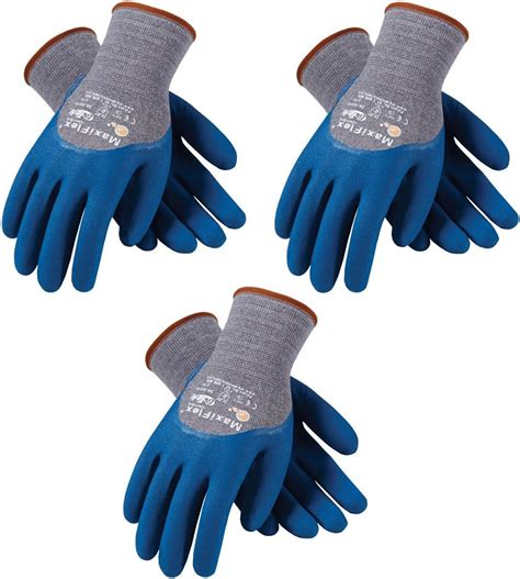pack maxiflex comforttm work gloves   nitrile coated grip