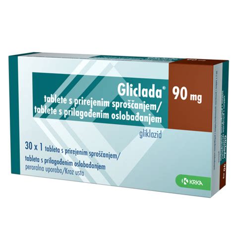 gliclada  mg tablete  prirejenim sproscanjem krka