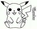 Pikachu Colorir sketch template