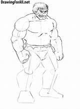 Draw Marvel Hulk Characters Classic Step Drawingforall Avengers Stepan Ayvazyan sketch template