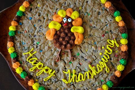 Thanksgiving Cookie Cake And A Turkey Day Roundup Shugary Sweets