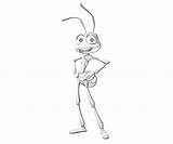 Life Bug Flik Character Coloring Pages sketch template
