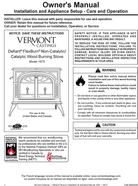 vermont castings  owners manual   manualslib