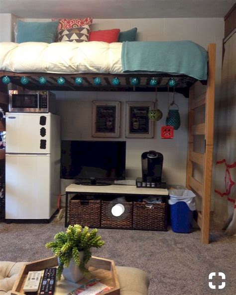 100 Cute Loft Beds College Dorm Room Design Ideas For