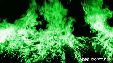 green fire flame effect loop animation stock footage hd youtube