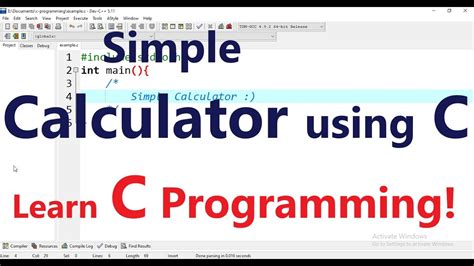 simple calculator  programming youtube