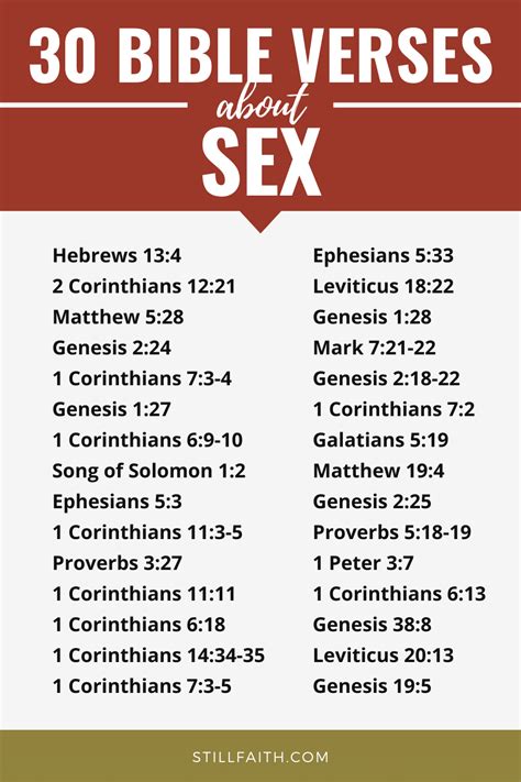 100 Bible Verses About Sex Kjv Stillfaith