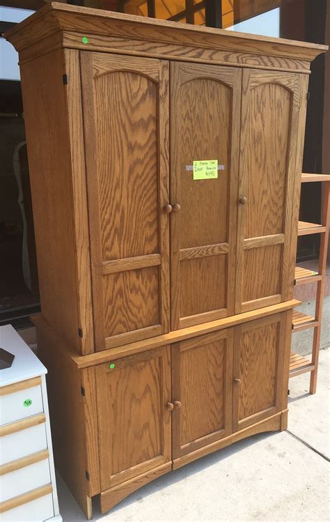 uhuru furniture collectibles  piece oak desk armoire