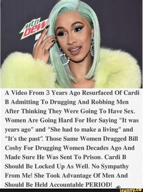 a video from 3 years ago resurfaced of cardi b admitting to drugging