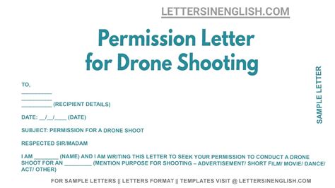 permission letter  drone shooting letter seeking permission