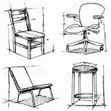 Chairs Drawings Drawing Furniture Chair Stock Illustration Bogalo Getdrawings Depositphotos Vector sketch template