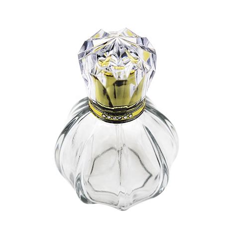 New Design Luxury Clear Empty 50ml Round Perfume Spray