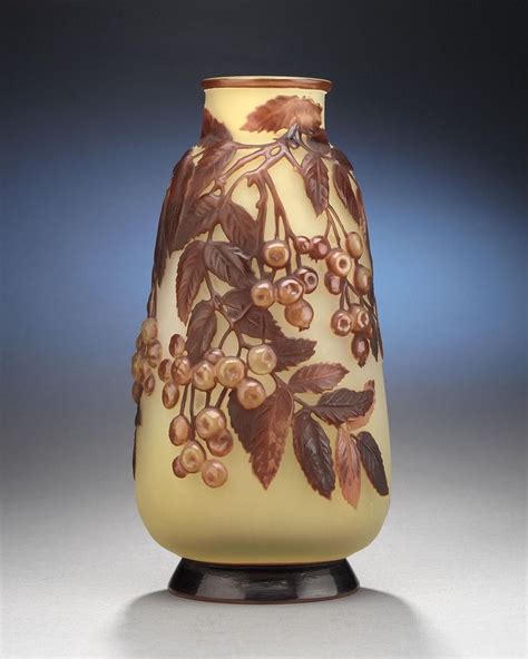 art glass vase by emile galle art glass vase glass art antique glass