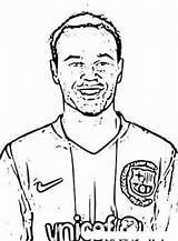 Iniesta sketch template