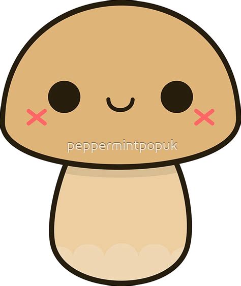 kawaii mushroom stickers  peppermintpopuk redbubble