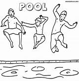 Pool Coloring Pages Print Pool4 sketch template