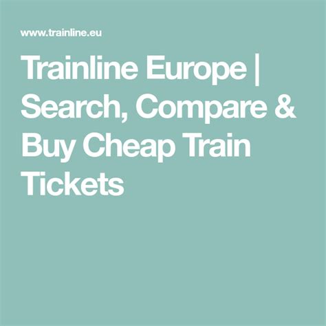trainline europe search compare buy cheap train  trainline cheap train
