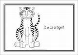 Tiger Came Sparklebox sketch template
