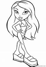 Bratz Coloring Pages Suit Bathing Bikini Baby Kids Printable Colouring Sheets Drawings Dolls Doll Drawing Color Colour Books Print Draw sketch template