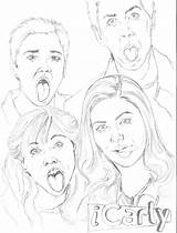 Coloring Icarly Pages Printable Print Coloringhome Popular sketch template