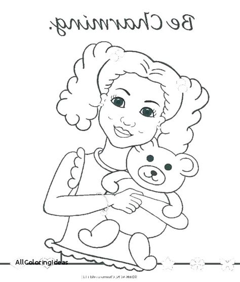 american girl doll coloring pages   getcoloringscom