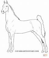 Horse Coloring Pages American Saddlebred Quarter Gypsy Drawing Vanner Getdrawings Printable Print sketch template