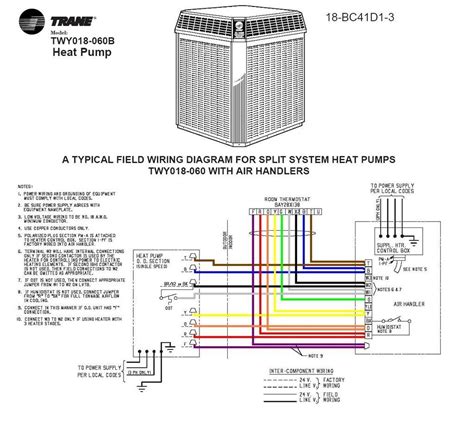 trane air conditioning wiring diagram