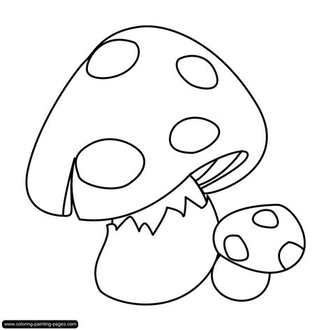 mushroom coloring pages    print