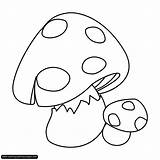 Mushroom Coloring Pages Cartoon Malvorlagen Symbols Zodiac Print Fensterbilder Good sketch template