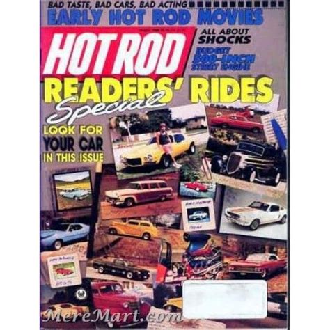 Hot Rod Magazine August 1989 Hot Rods Rod Bad Taste