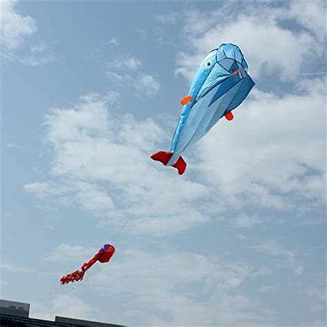 outdoor entertainment kites 3d huge parafoil giant dolphin