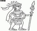 Azteca Aztecas Colorear Dibujos Guerrero Azteken Imperio Krieger Warrior Prehispanico Guerreros Mayas Quetzalcoatl Inca Sacerdote Quetzalcóatl sketch template