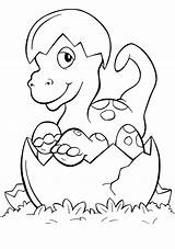 Dino Kleurplaat Dinosaurus Dinosaurios Hatching Kleurplaten Rex Dinosaurio Dinosaurs Hatched Dinosaurier Tekenen Kleuter Peuter Malvorlage Tiernos Minions Dinosaure Realistic Mafer sketch template