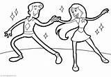 Dancing Coloring Pages Ballet Couple Last Books sketch template