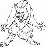 Werewolf Coloring Pages Goosebumps Kids Sheets Printable Drawing Monster Outline Evil Cartoon Tattoo Draw Wolf Simple Colouring Monsters Halloween Fantasy sketch template