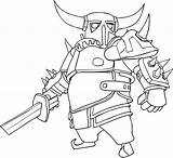 Clash Pekka Clans Inferno Supercell Imagen sketch template