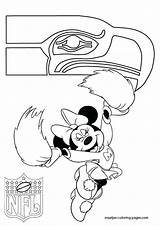 Seahawks Coloring Pages Seattle Logo Nfl Seahawk Minnie Mouse Drawing Print Printable Template Getcolorings Helment Hawks Iogo Sea Color Col sketch template