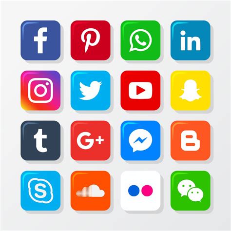 social media icon set social media icons  social media icons