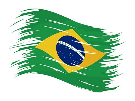 bandeira  brasil pintada  vetor  vecteezy