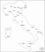 Map Italy Cities Outline Printable Maps Blank Main Printables Quilt Travel Choose Board sketch template