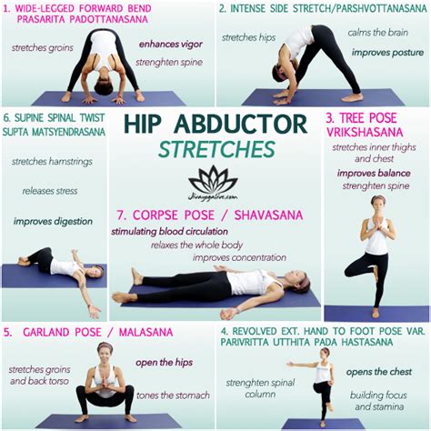 Hip Abductor Stretches Infographic In 2021 Hip Workout Hip Abductor