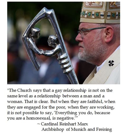 Cardinal Reinhard Marx On Same Sex Relationships